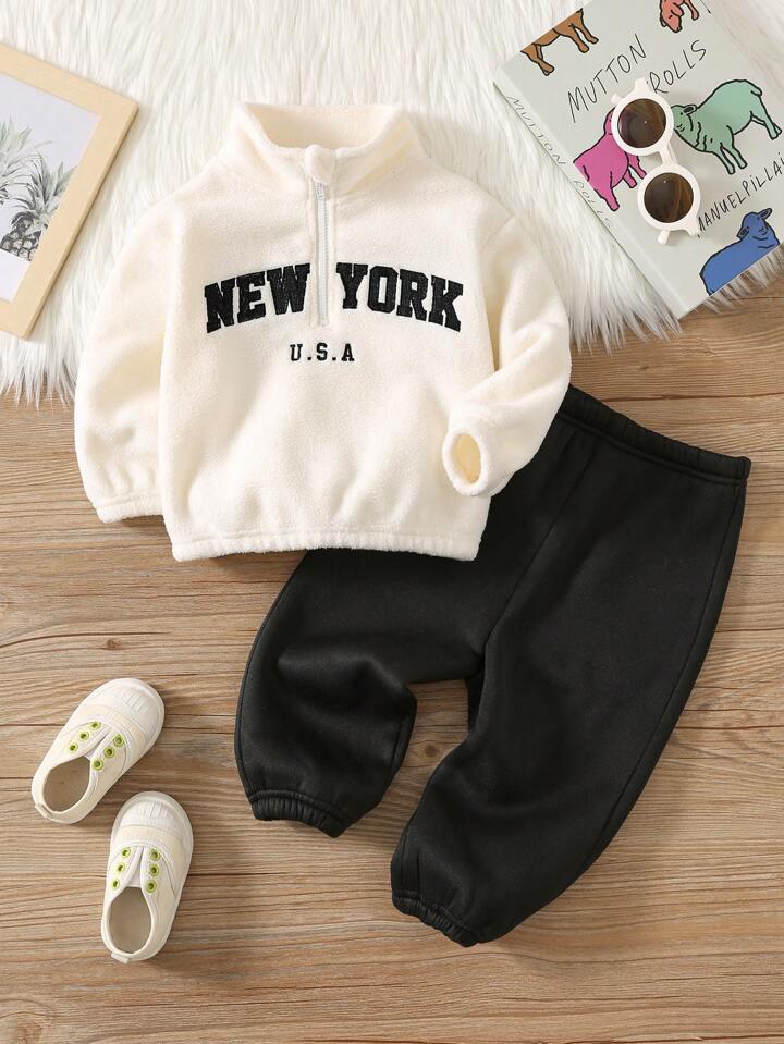 Stylish Kids Black New York Cool Full Sleeve T-shirt with Pant